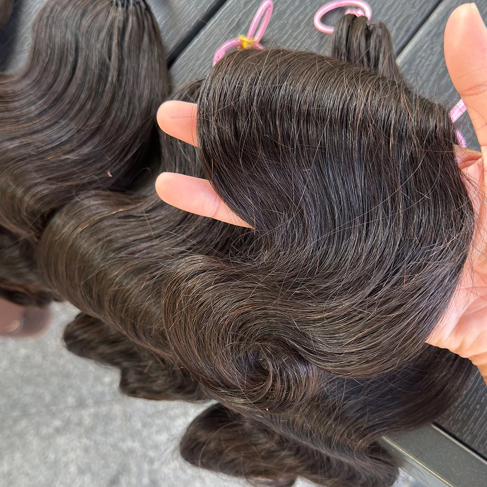 Body Wave Knotless Pre-Separated Crochet Hair Extensions Human Hair Natural Color Crochet Feather Human Hair For Braids