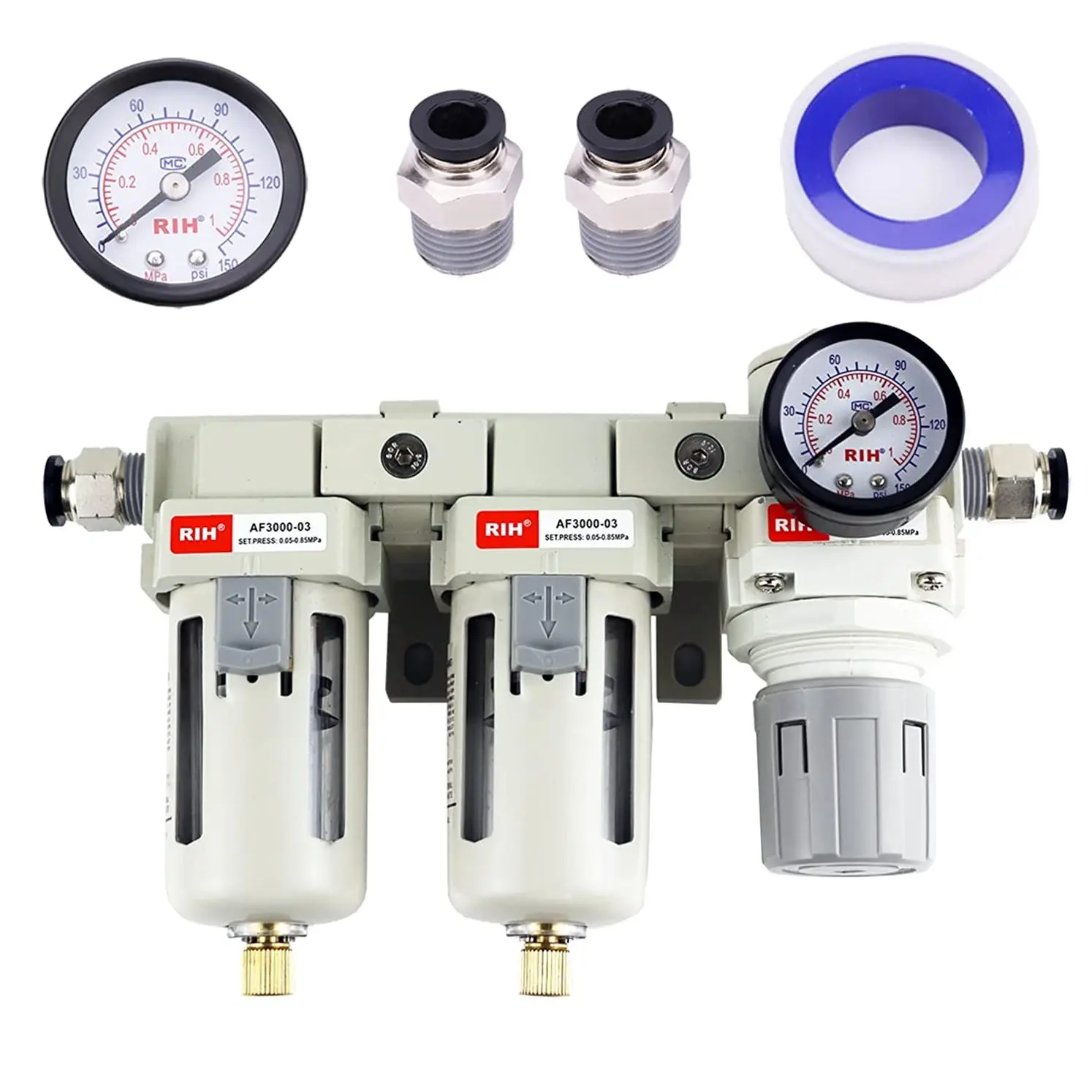 

AC SMC FRL AC3110-03 Pneumatic Combination Unit Air Source Treatment Unit Pneumatic Filter Regulator Lubricator