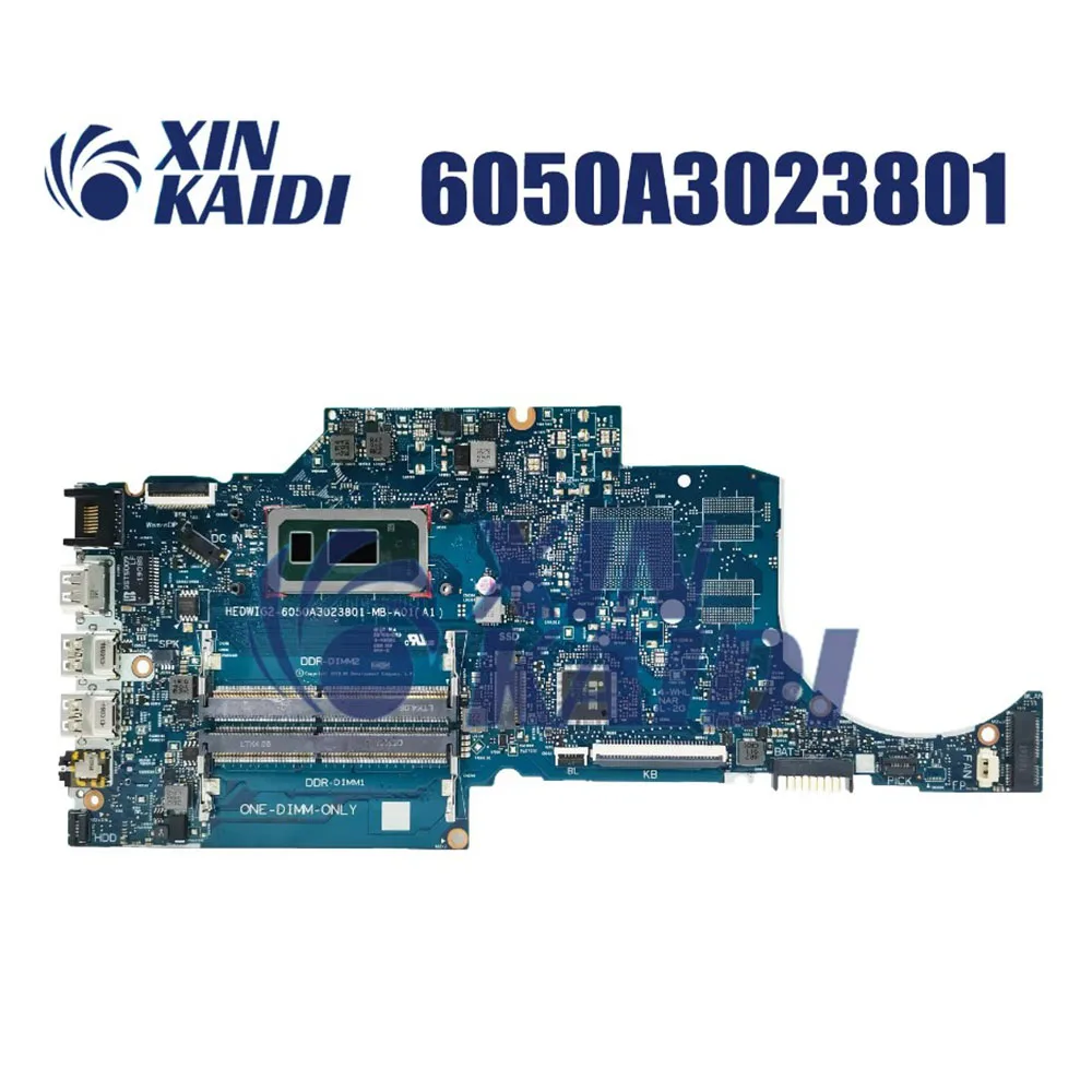 Laptop Motherboard For HP 14S-CF 14S-CR 14-CF L38212-601 L48651-601 Notebook Mainboard With CPU i3 8th Gen 6050A3023801