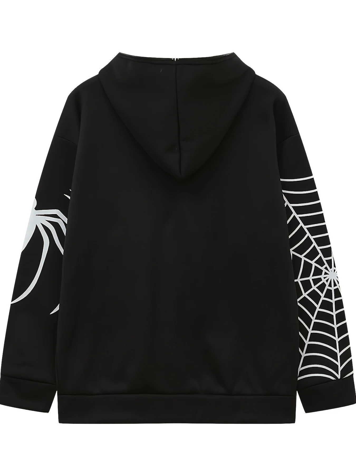 2023 Cross Border Spider Web Zipper Sweater Women\'s Casual Trendy Hoodie Spring and Autumn Fleece American Coat