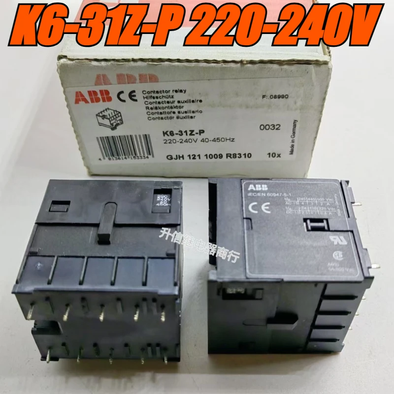 （Brand New）1pcs/lot 100% original genuine relay:K6-31Z-P 220-240V  10pins 220V ABB elevator specific contactor relay