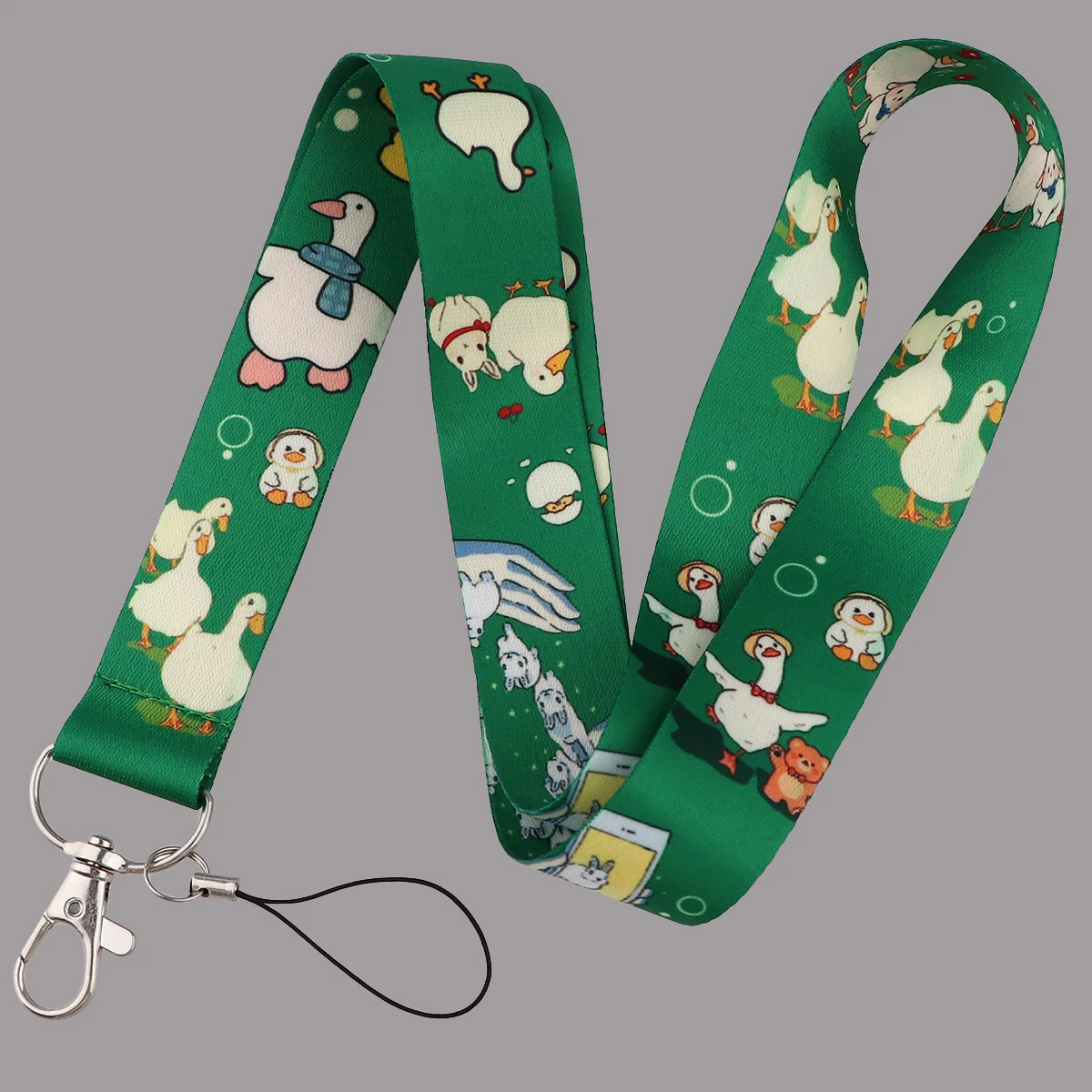 

Cute Duck Lanyards for Keys Neck Strap Gym Lariat Cell Phone Straps Hanging Rope Keychain Jewelry Accessories Gifts