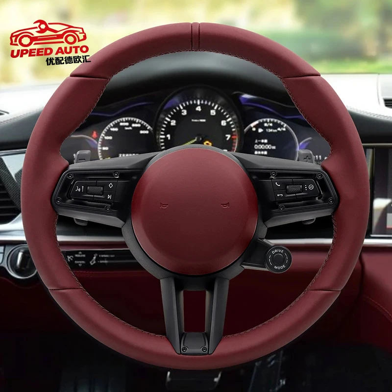 Suitable for Leather Wheel Porsche Macan Panamera Taycan 992 991 911 Carrera GT2 GT3 997 970 718 Cayenne 958 987 Steering Wheels