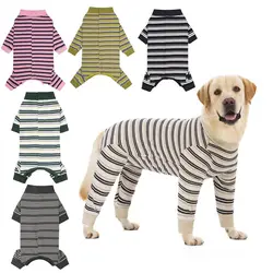 Dog Jumpsuit Full Cover Dog Recovery Suit After Surgery Anti Shedding Bodysuit Pet Claming Pajamas for Small Medium Large Dogs