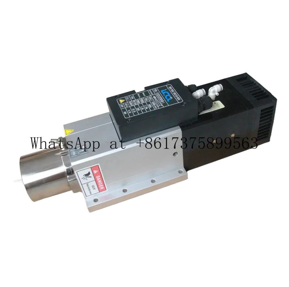 F122X122TD24Z6 6KW ISO30 Automatic Tool Change Air Cooled Spindle Motor for CNC Milling Engraving