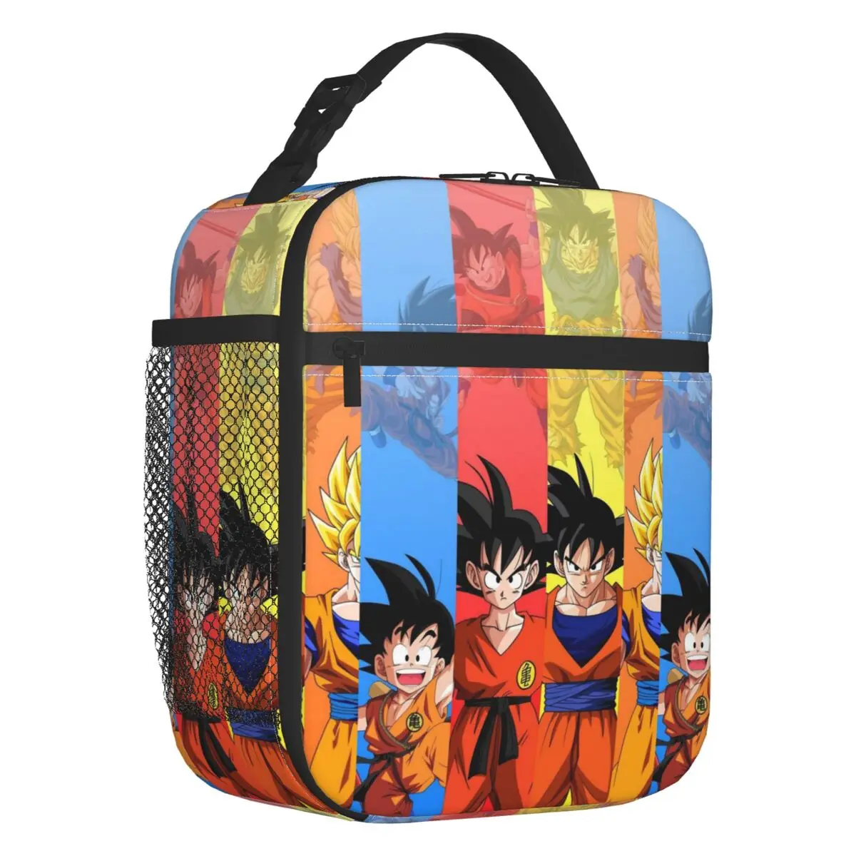 Bolsa de almuerzo con aislamiento DBZ Dragons Ball Goku personalizada para mujer, refrigerador térmico reutilizable de dibujos animados de Manga, caja Bento para escuela