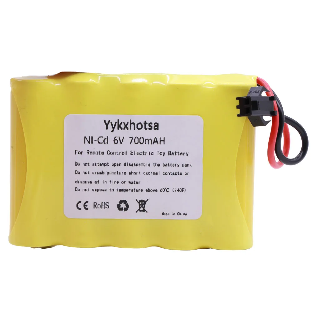 4PCS 700mAh 6V NI-CD Battery pack For RC toys Car boats truck train parts NiCD AA 6v 700mah Batteries For Rc Boat