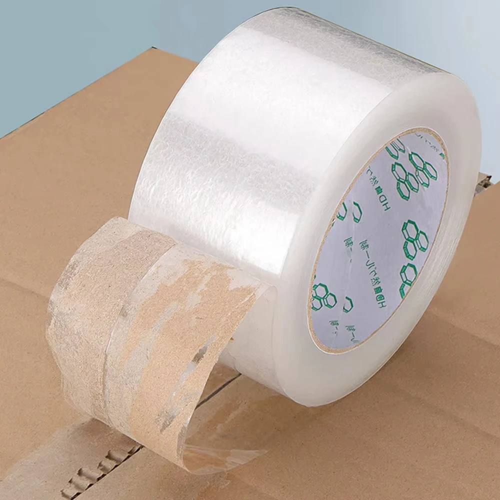 

Transparent Tape BOPP White Sealing Carton Logistics Packaging Sealing Office High Viscosity Bundling Tools Handicrafts