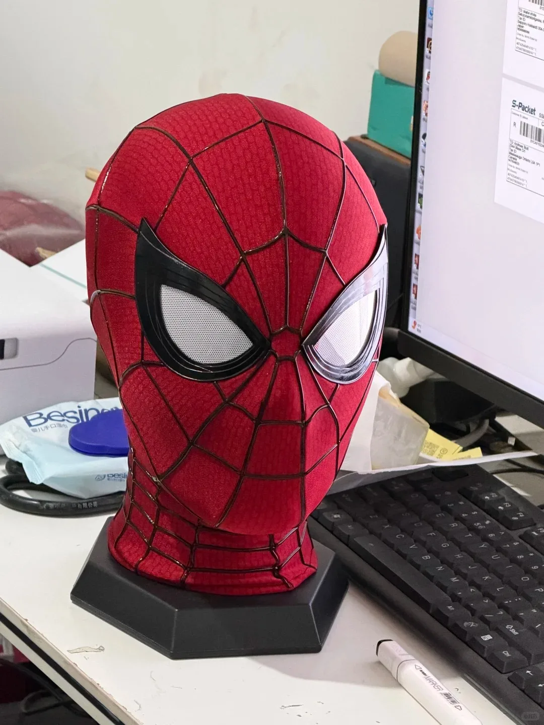 New Handmade Spiderman 2 Movie Accuracy Garfield Version Cosplay Mask Peter Parker Venom Marvel Collectible Toys Gift For Fans image 3