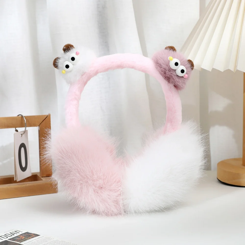 Зимние трехмерные плюшевые складные наушники, ветрозащитные модные теплые наушники с героями мультфильмов, аксессуары для защиты ушей для мальчиков и девочек