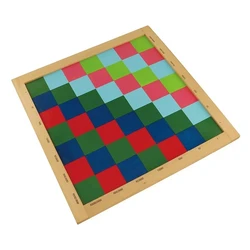 Montessori Square Decimal Checker Board Mathematical Materials Primary Elementary Educational Equipment Math Game for Children