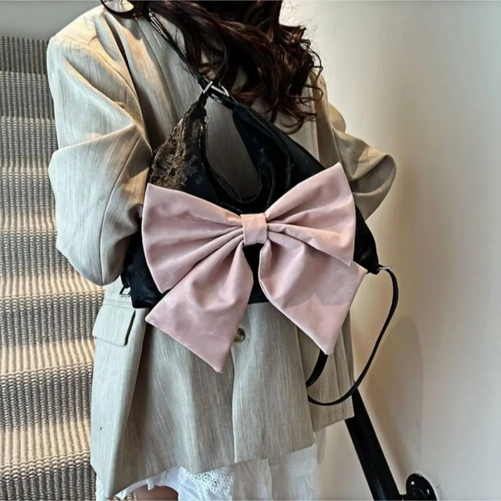 

Trendy Big Shoulder Bag PU Leather Sweet Casual Tote Bags Korean Style Large Capacity Shopping Bags Women Accessories