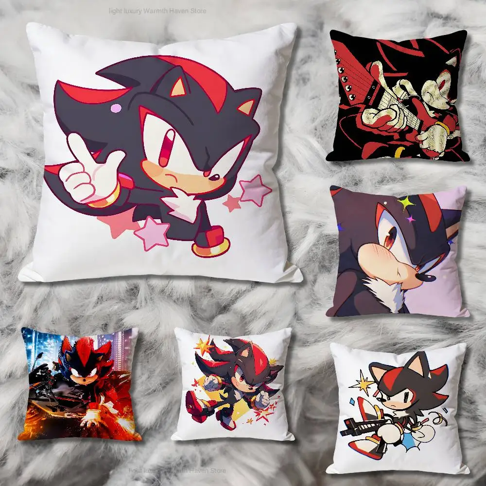 S-Shadow The H-Hedgehogs Game Pillow Cases for Bedroom Living Room Sofa Home Decor Polyester Cushion Cover with Zipper