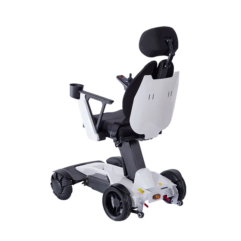 2025 New Design 300W Factory Direct Brushless Motor Electric Folding Wheelchair Mecanum Omni-direction Wheel 30km Direct Offer