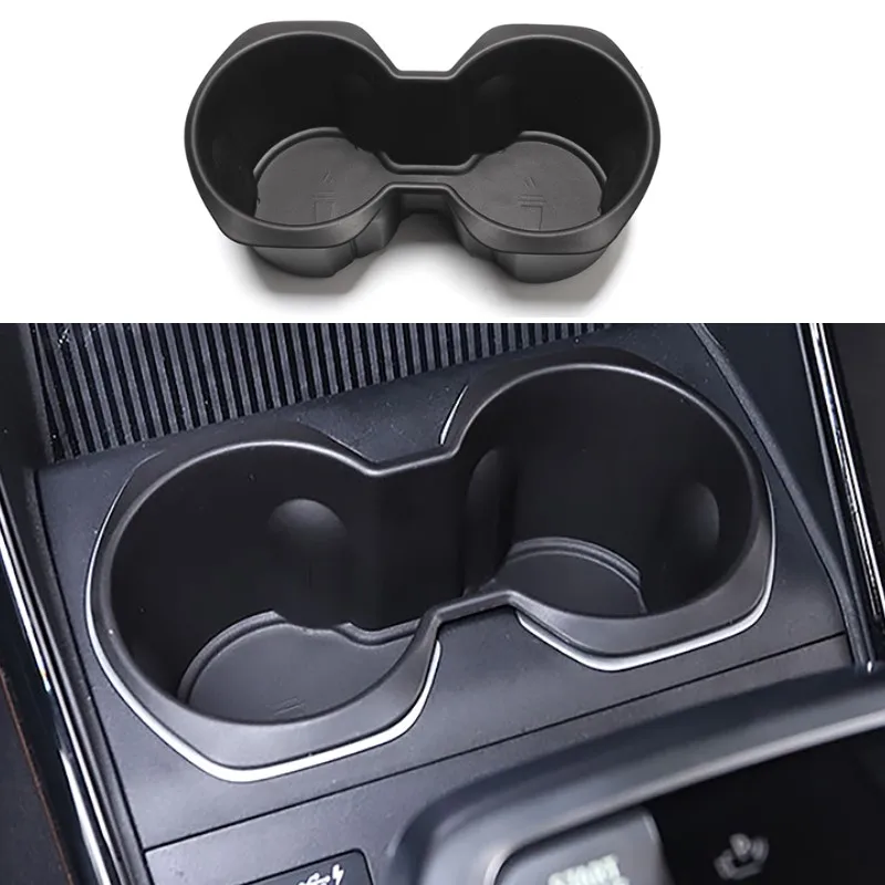 

Auto Console Water Cup Holder Tray Container Storage Box Organizer For BMW X1 U11 2023 2024 Decoration Trim Interior Accessories