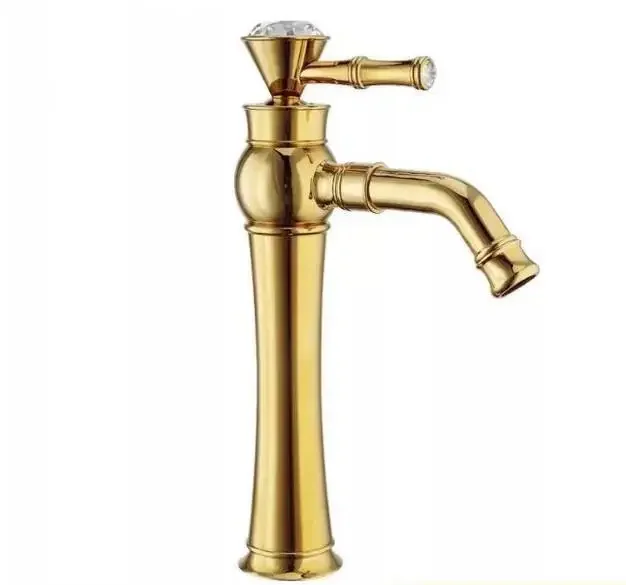 

YYHC-21 Good Quality Chinese suppliers European style gold brass multifunctional cold and hot basin faucet