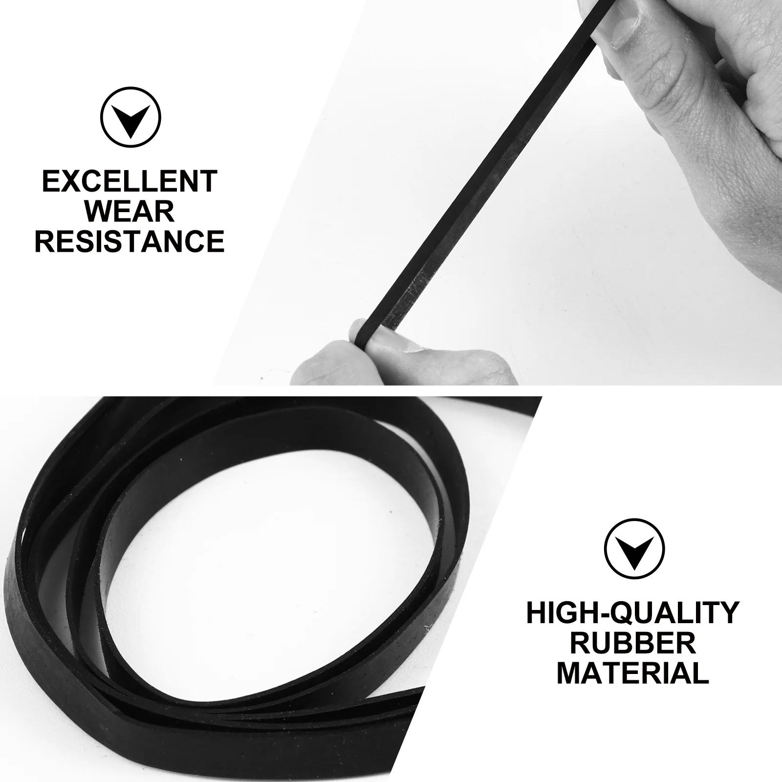 

50 Pieces Recorder Rubber Belt 4-13.5cm Assorted Sizes Durable Replacement Belt Repair for Cassette Tape Machine Dvd Video