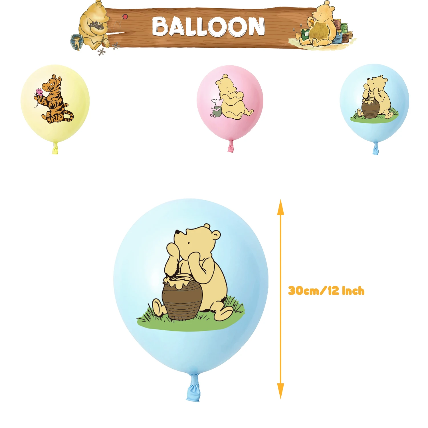 Winnie Puuh Geburtstagsdekoration Puuh-Bär Teller Tischdecken Servietten Banner Becher Kindergeburtstag Geschenke Babyparty