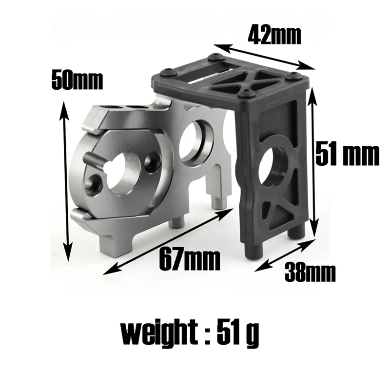 A63T-1/8 RC 자동차 오프로드 차량 트럭 니트로 브러시리스 전기 모터 마운트 홀더 (교쇼, HSP, 호바오, FS 레이싱용)