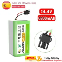 NEW 14.4V 6800mAh Li-ion Battery for Conga Excellence 950 990 1090 1790 1990 Deebot N79S N79 DN622 Eufy Robovac 11S 12 X500