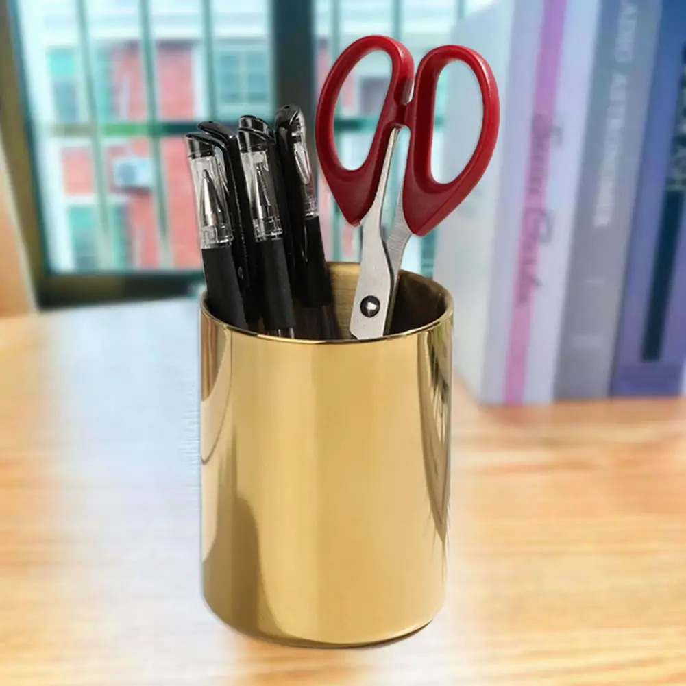 Pen Holder  Excellent Practical Cosmetic Brushes Container  Cylindrical Pen Organizer