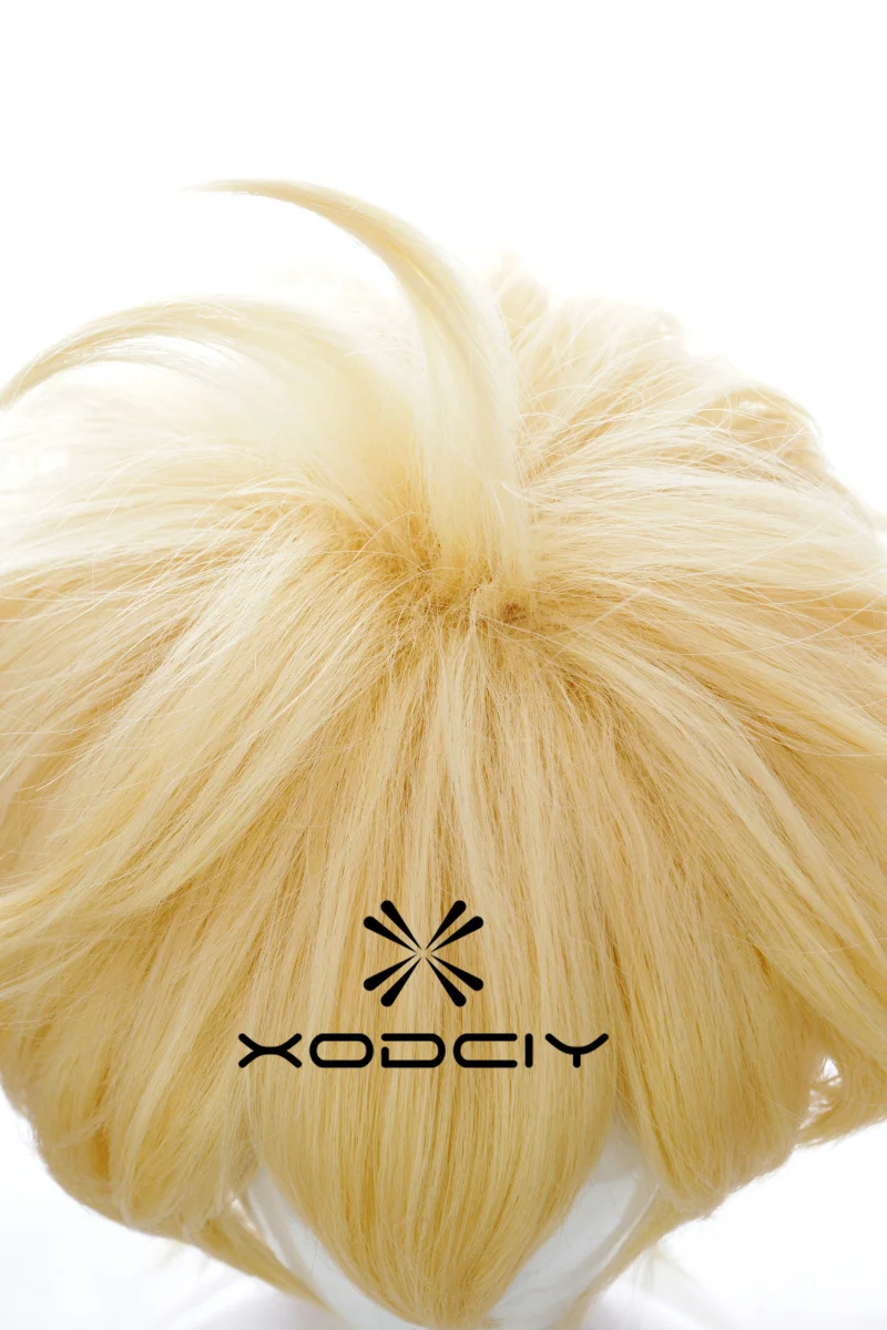 Anime Seraph Of The End Mikaela Hyakuya Cosplay Wig Short Light Blond Heat Resistant Synthetic Hair Halloween Wigs + Wig Cap