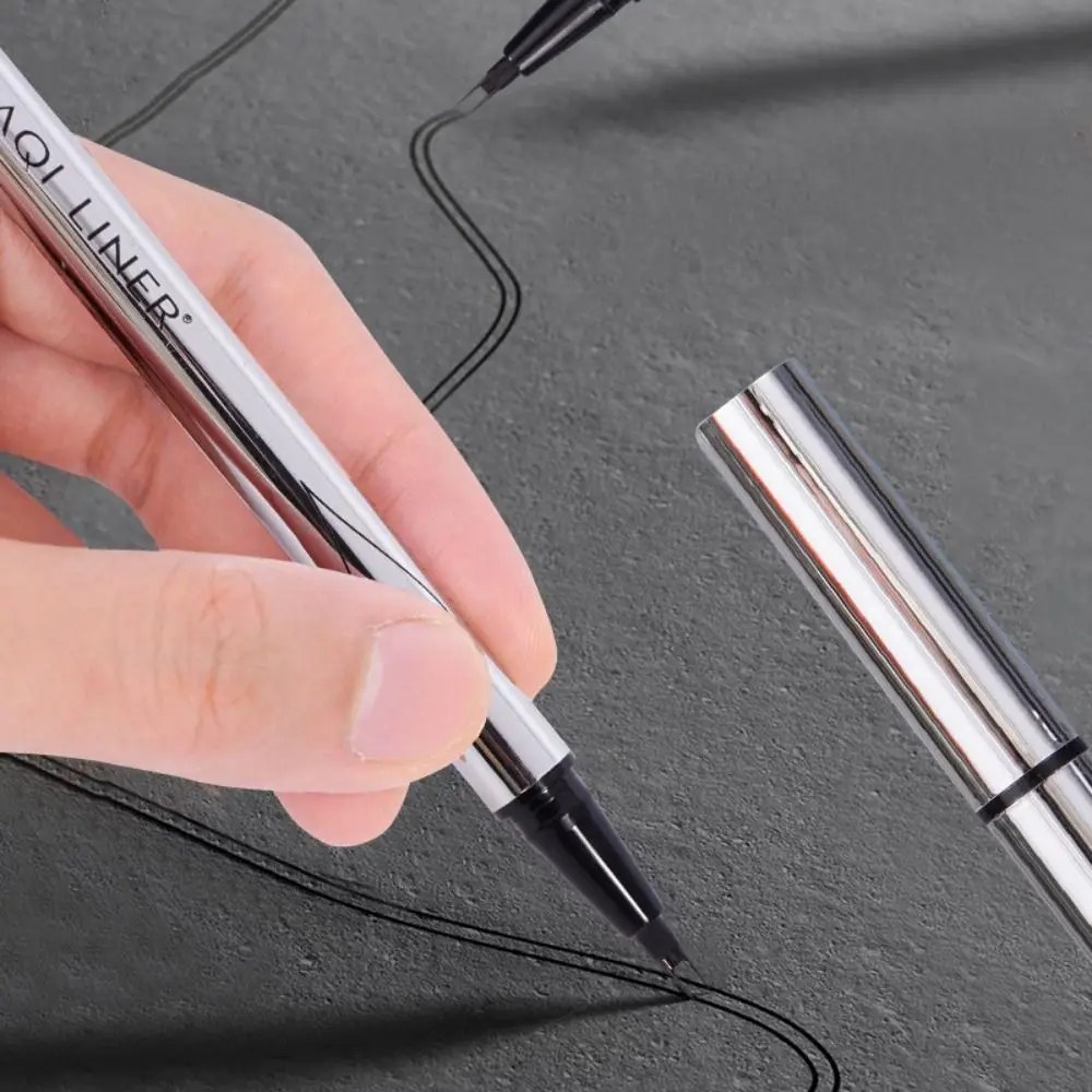 2 Points Eyebrow Pen Eyebrow Tattoo Pen Waterproof Sweat-Proof Fork Tip Eyebrow Pencil Quick Dry Non-Fading