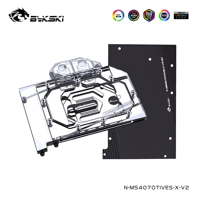 

Bykski GPU Block For MSI GeForce RTX 4070Ti Ventus 3X 12G OC Video Card Water Cooling System Copper Radiator N-MS4070TIVES-X-V2