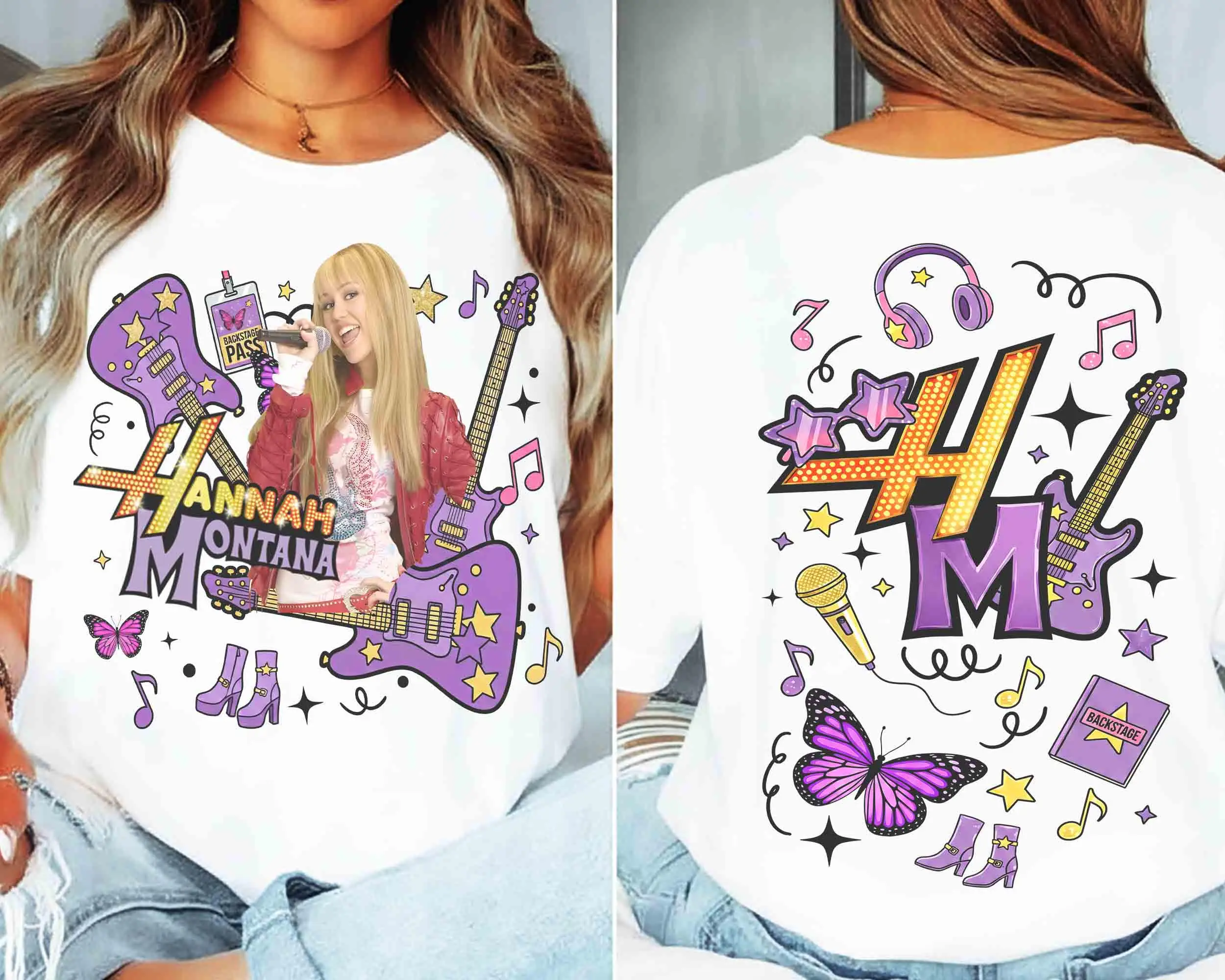 Camiseta Nova Hannah Montana 2026 para Homens e Mulheres, 100% Algodão, Moda Casual de Verão, Camiseta de Manga Curta, Streetwear Unissex