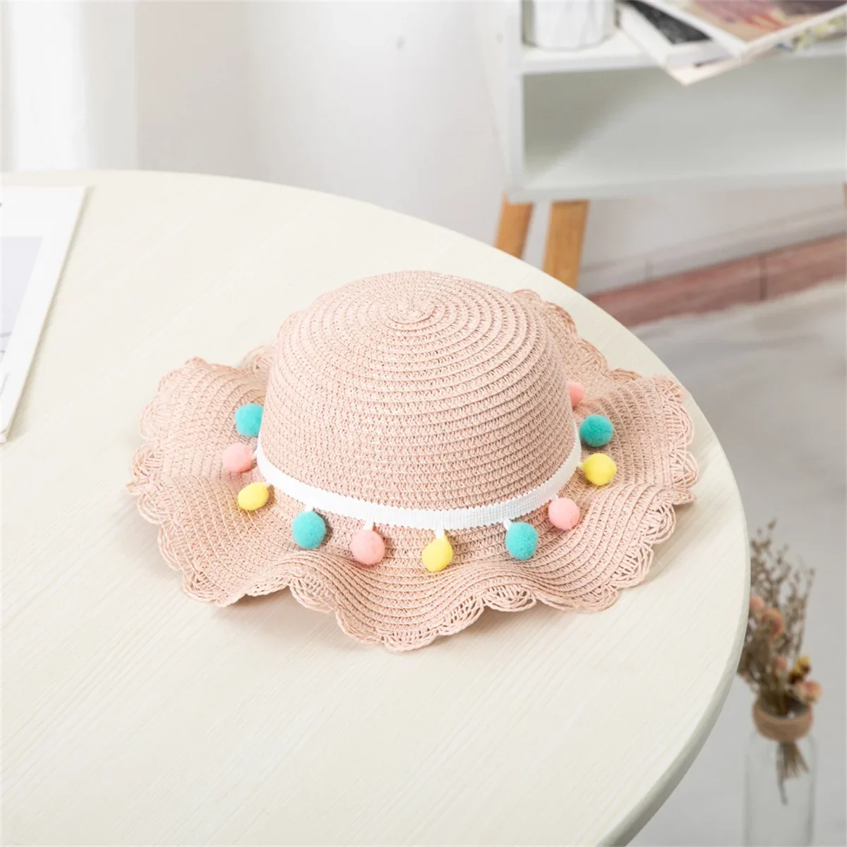 Kids Girls Summer Fashion Children Sunscreen Sun Hat Straw Hat Bag For Girls Cool Hat Girl Cute Breathable BabyAccessories