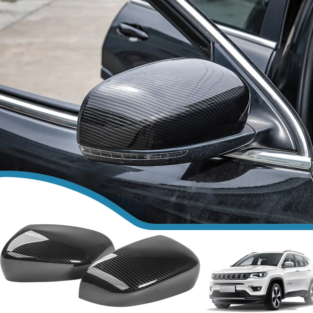 

Car Rearview Mirror Protector Cover Side Mirror Shell Frame for Jeep Compass 2017-2023 Cherokee 2014-2023 Exterior Accessories