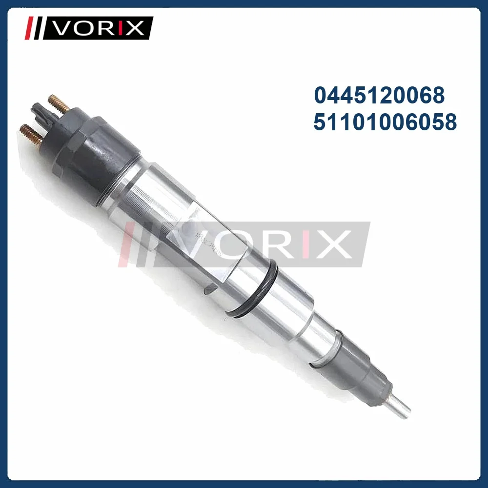 

0445120068 51101006058 Common Rail Diesel Fuel Injector for MAN TGA-24-480 Truck