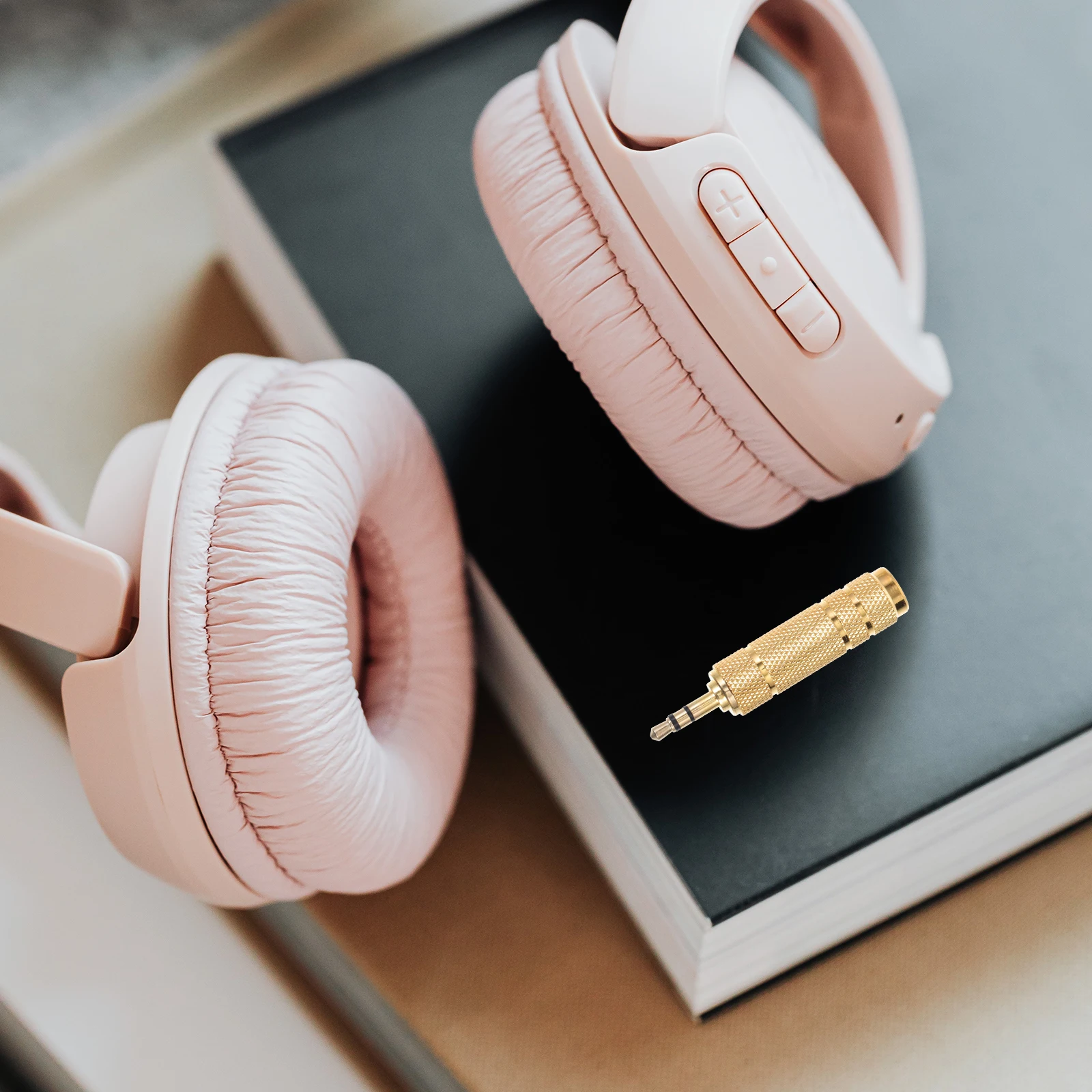 

4pcs 6.35Mm To 3.5Mm Adapter Gold Plated Copper Converter Durable Audio Plug Corrosion Resistant Signal Loss Reduction For