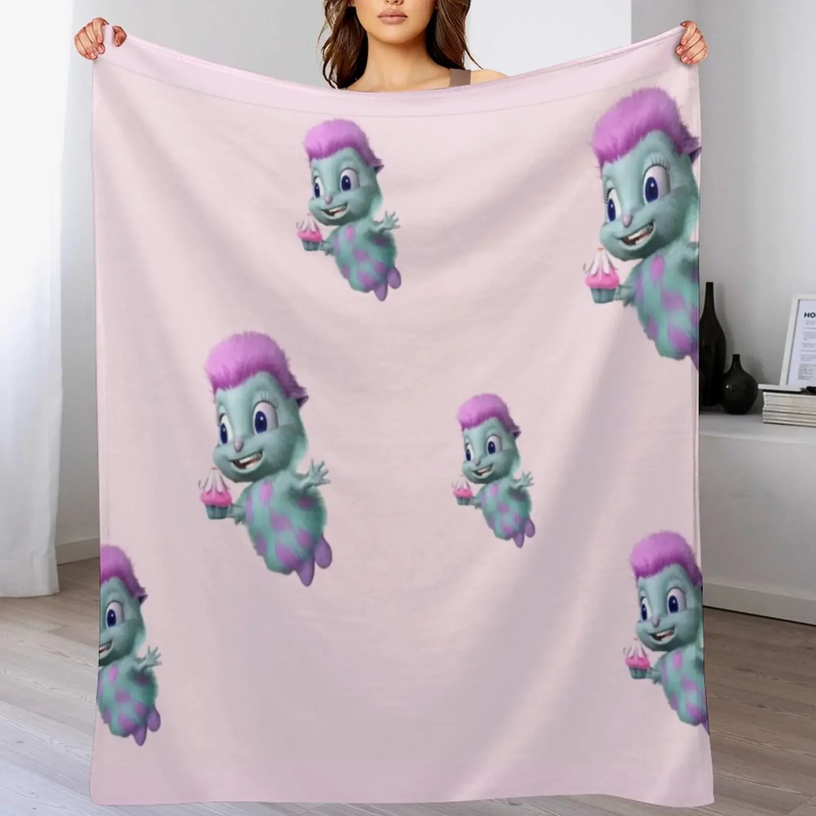 

Bibble Cupcake Throw Blanket Decorative Beds For Decorative Sofa Nap Flannel Blankets