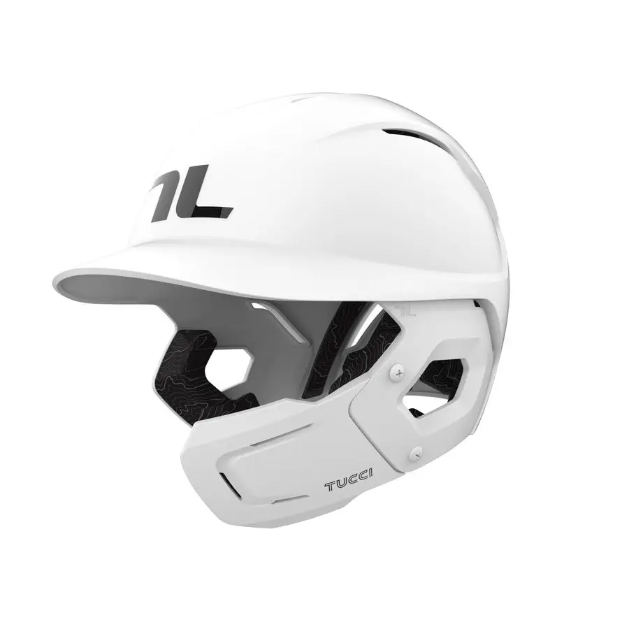 

Шлем Potenza Batting с челюстным клапаном, S M, матовый белый, горящий на правой руки