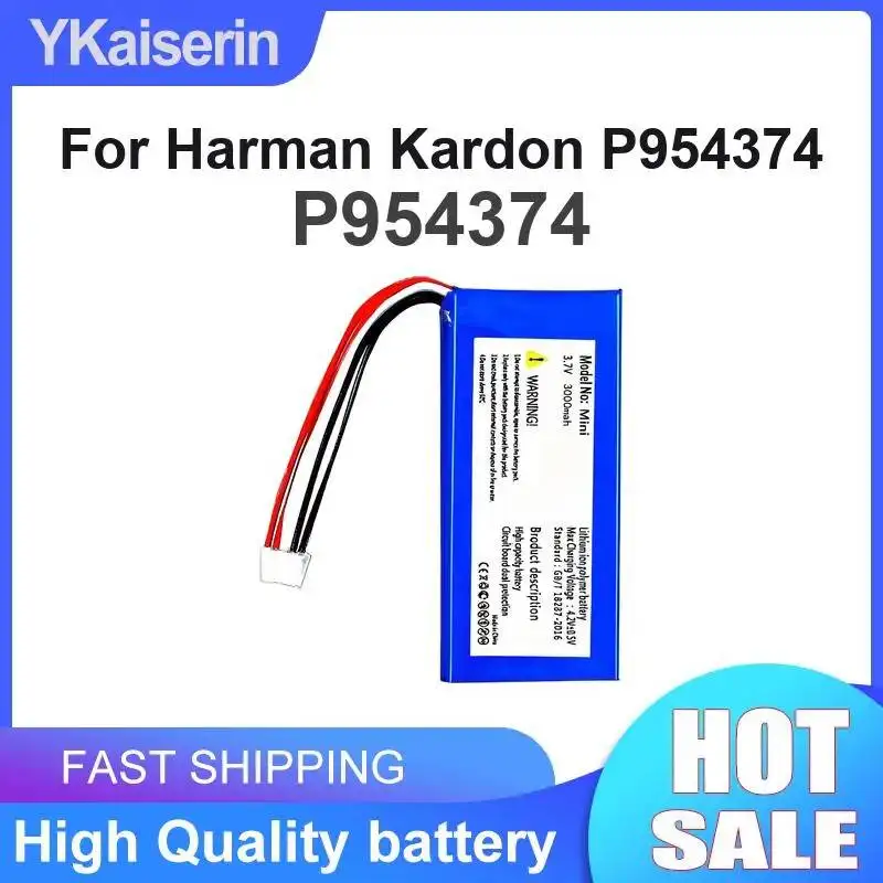 Replaceable 3000mAh For Harman Kardon P954374 Speaker Battery Robust