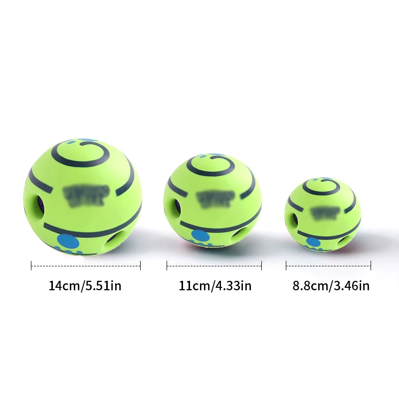 Pet Chew Ball for Cats and Dogs - No Battery, Self-Activated Squeaky Toy for Fun & Training - Perfect for Teeth Cleaning