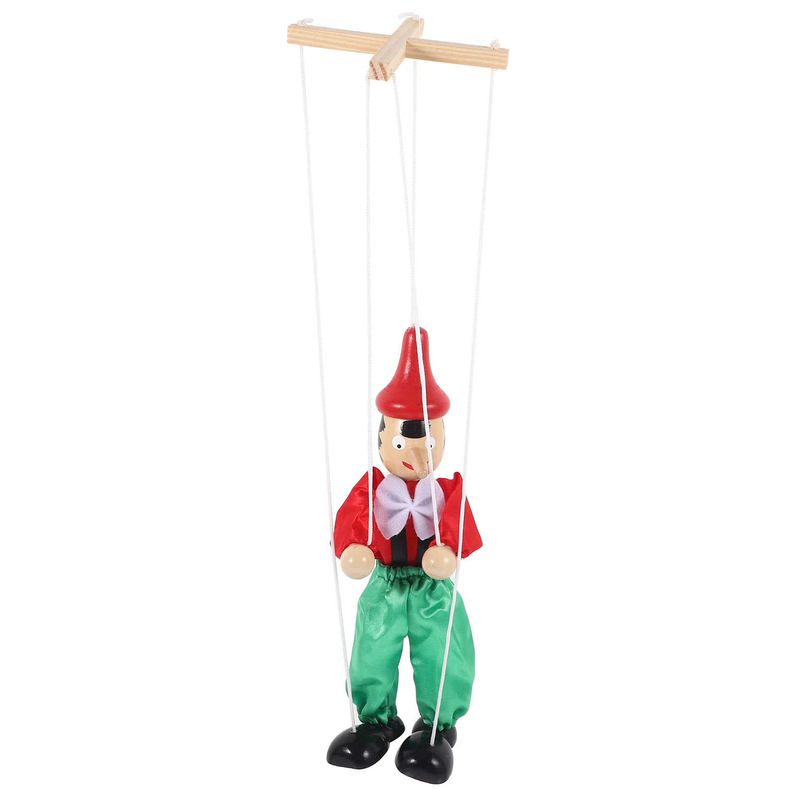 Marionete fantoche crianças corda fantoche criativo marionetas fantoche de corda para crianças peg estatuetas figuras de pessoas de madeira