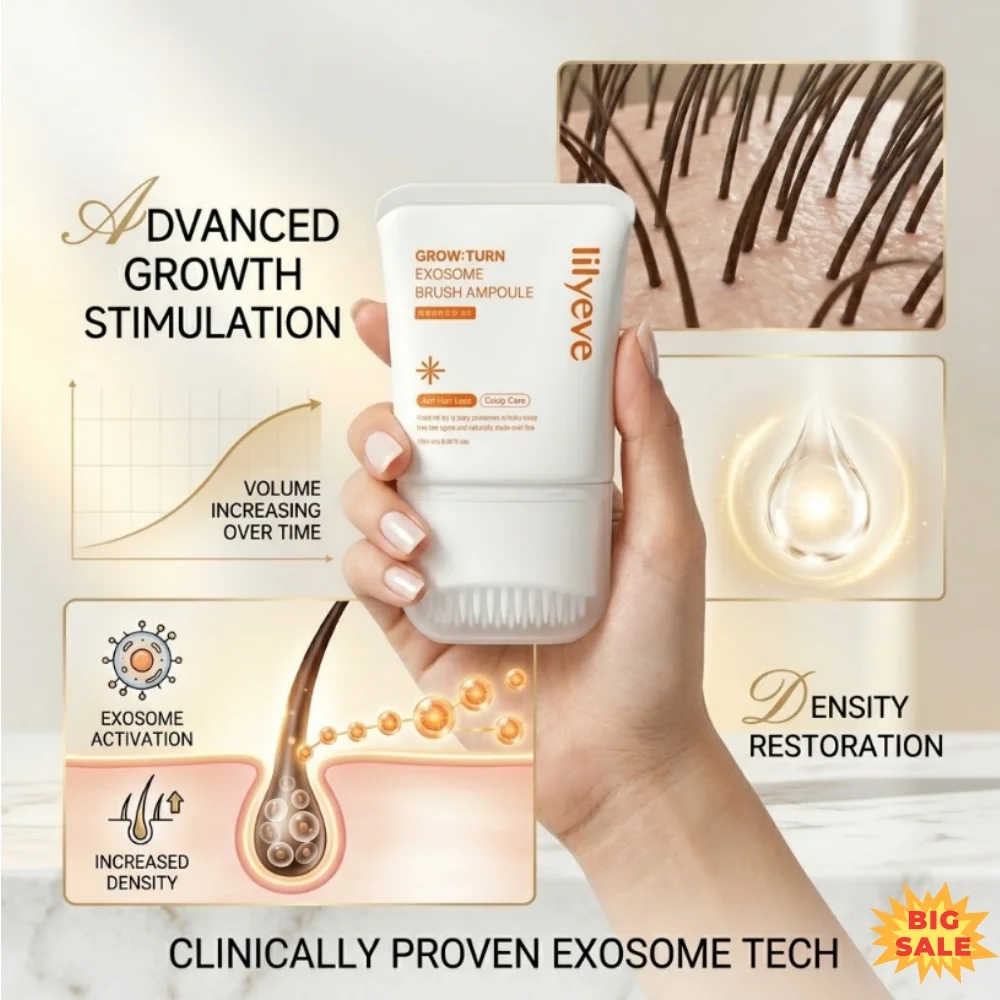 Advanced Exosome Hair Growth Serum - Fast Hair Regrowth Treatment Anti Hair Loss Essence Natural Scalp Care