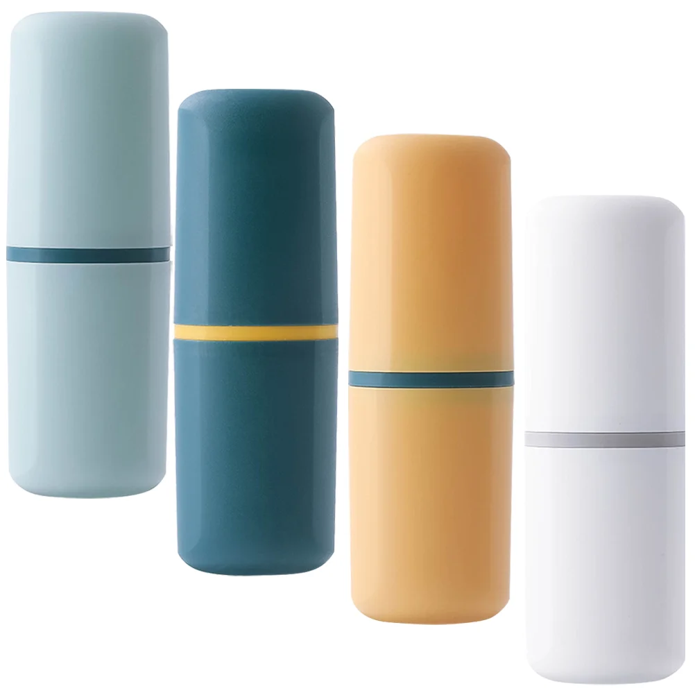 

Travel Wash Cup Toothbrush Holder Case Toothpaste Container Portable Cases Accessories Storage