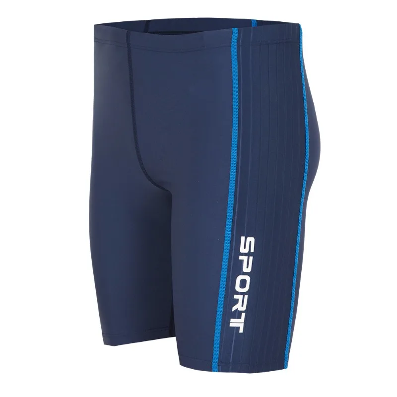trunks for men, anti-embarrassment five-point  trunks, quick-drying, racing men's mid-leg professional training strunks 22001
