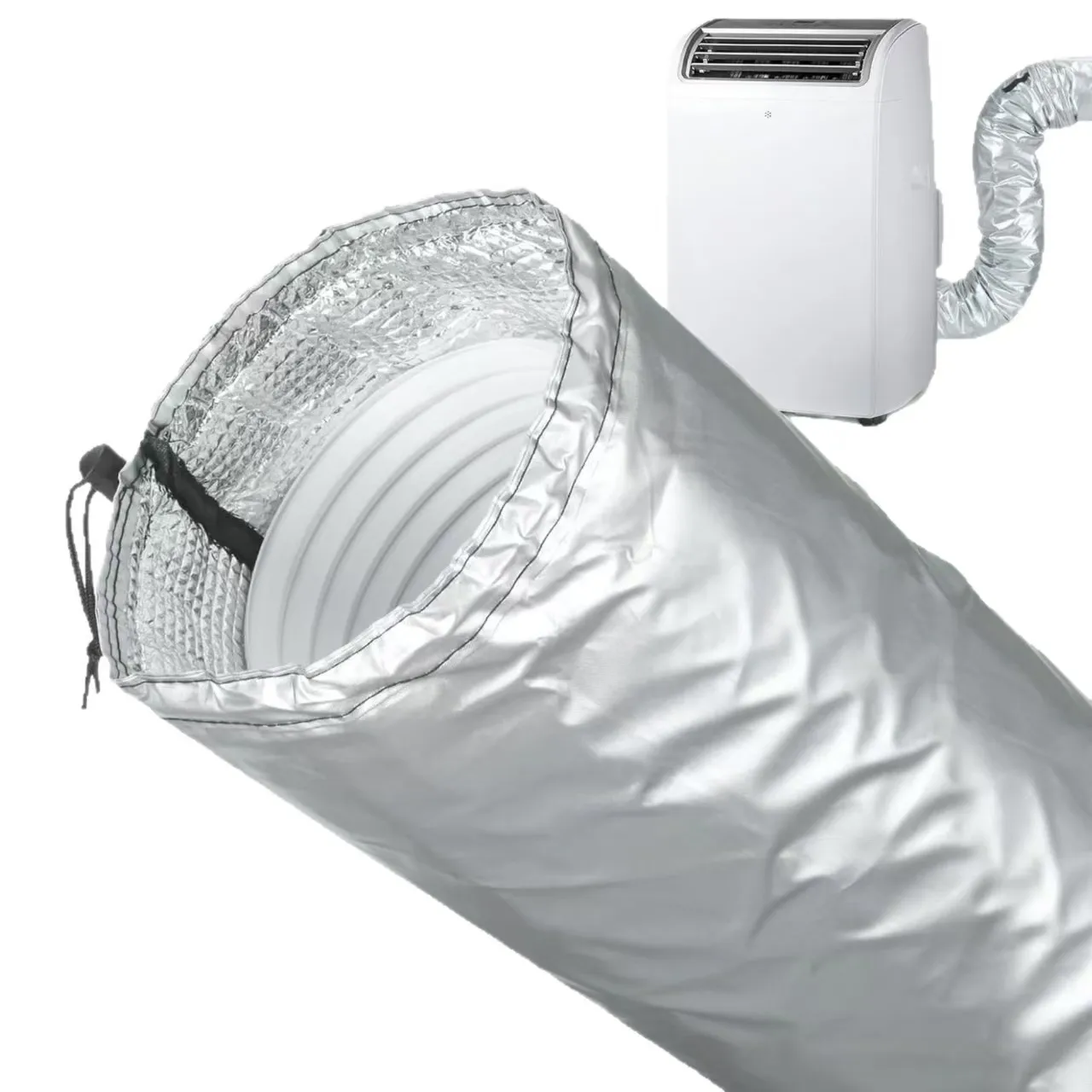 Portable air conditioner hose insulation cover, aluminum foil waterproof, heat-insulating and dust-proof cover