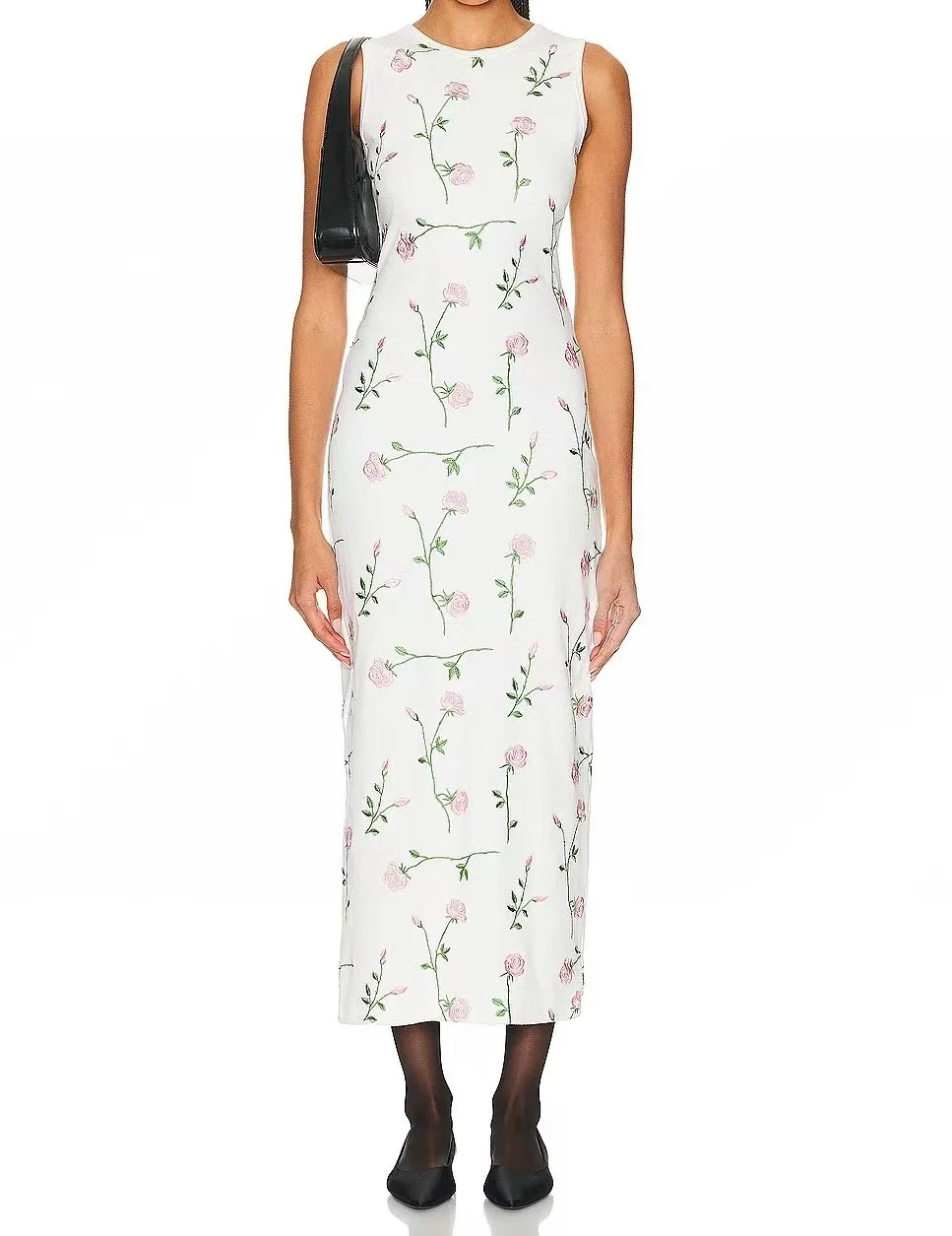 

2024 New Rose Embroidered Dress! cotton