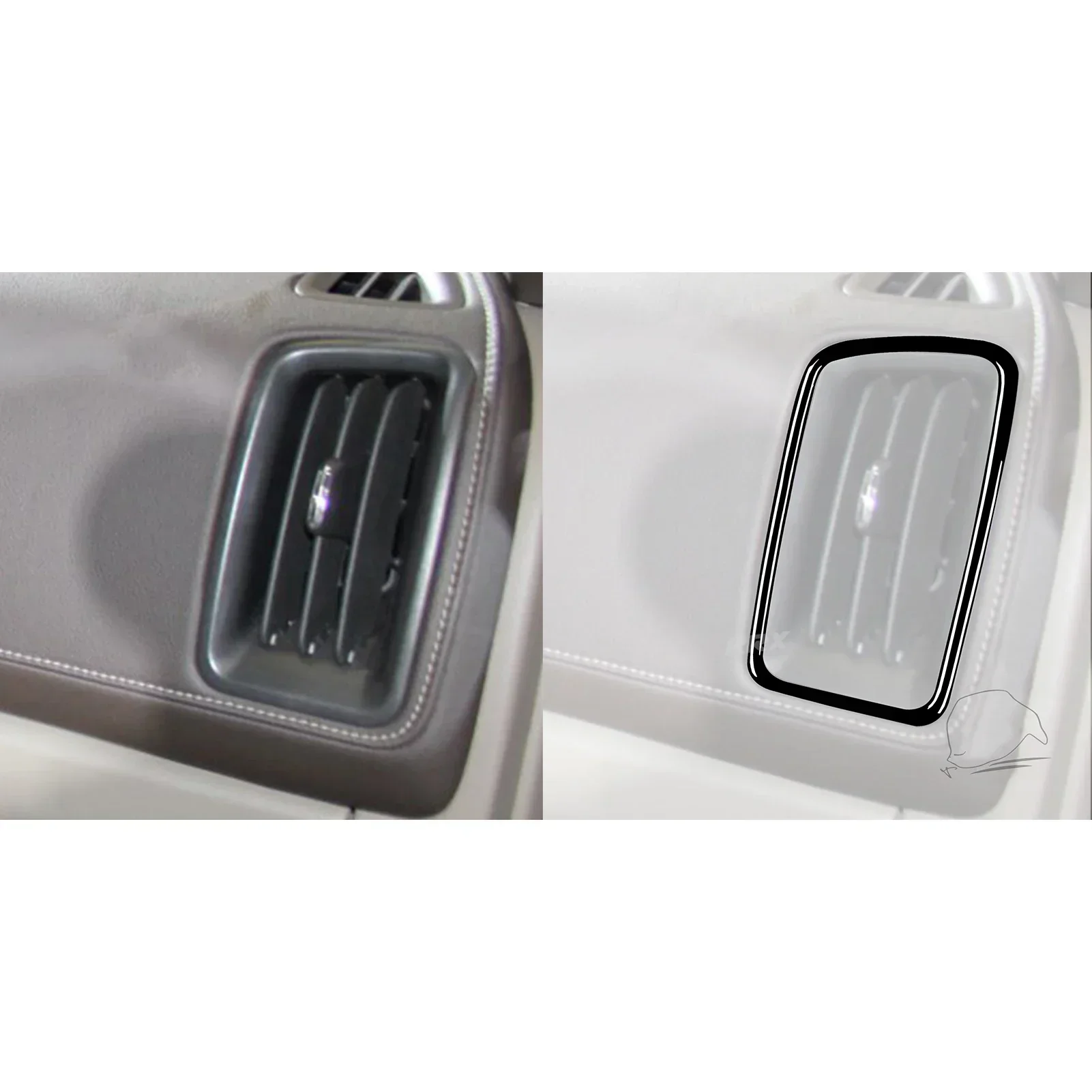 For Chevrolet Colorado/GMC CANYON 2015-up Accessories Car Black Plastic Interior Central Control Side Air Outlet Trim Sticker