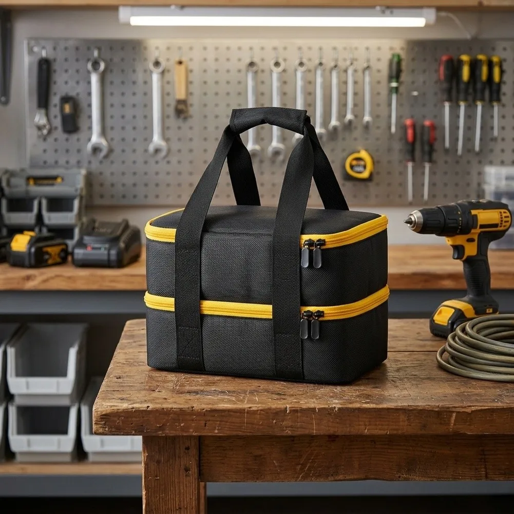 1pc Storage Bag For Electric Equipment Batteries Chargers Portable Organizer Power Tools Parts Accessories