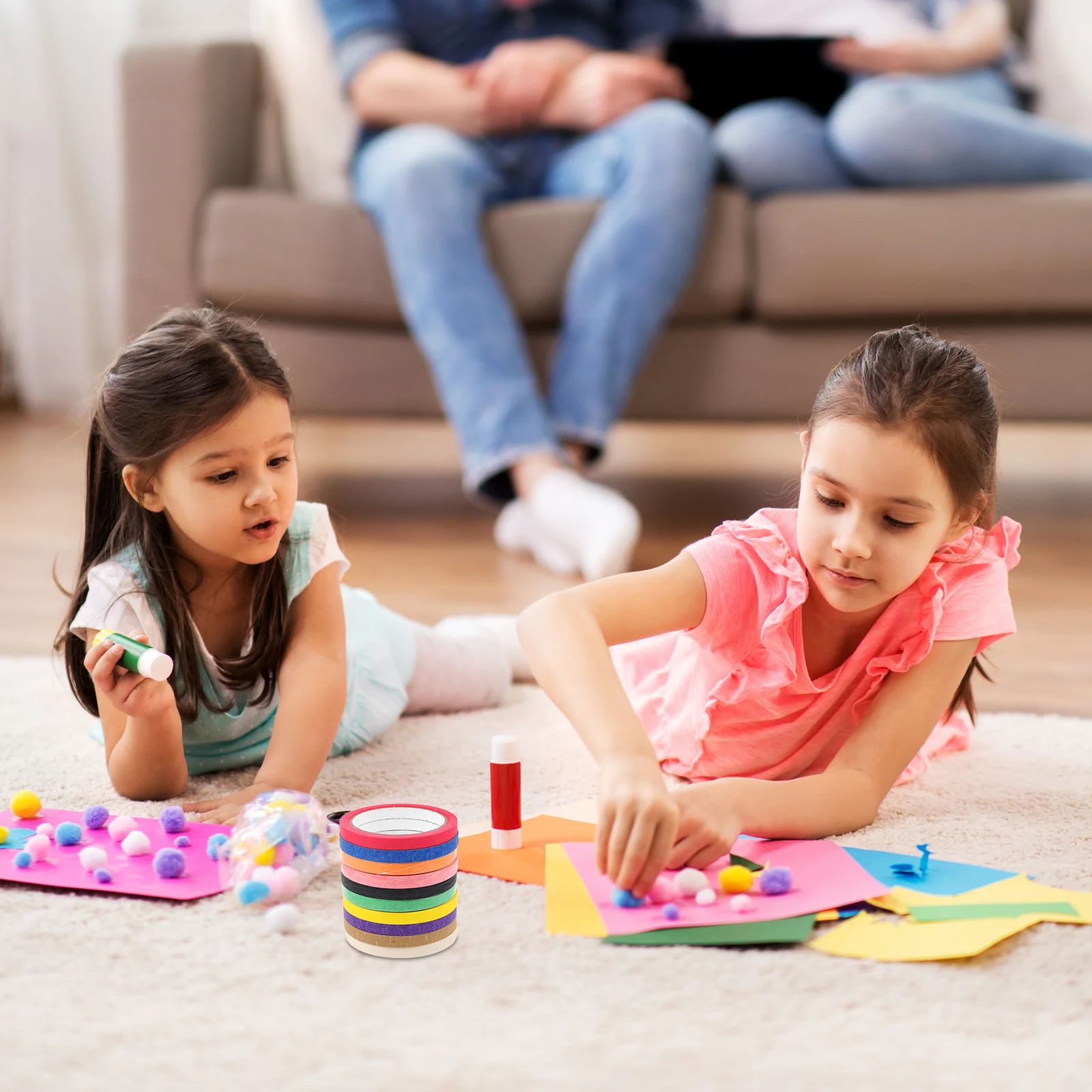 

10 Rolls Painting Tape for DIY Scrapbooking Wall Decor Automotive Craft Projects Clean Removal Artists Masking Tapes Bulk