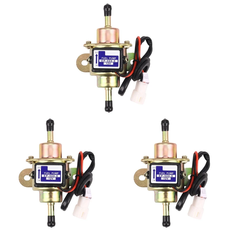 3X Fuel Pump For 12V Electric Vehicle EP500-0 EP5000 EP-500-0 035000-0460 EP-500-0