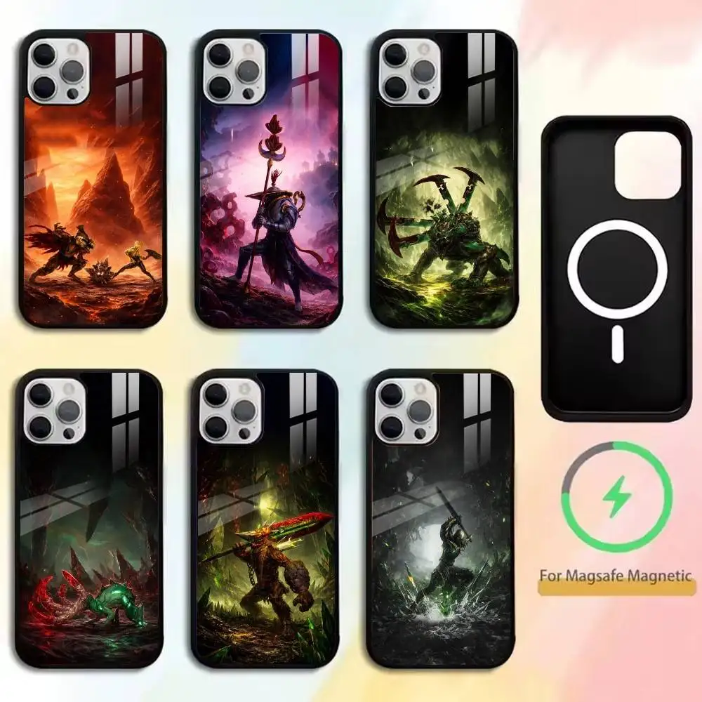 

GRIME Phone Case For iPhone17,16,15,14,13,12,11 Plus,Pro Magnetic For Magsafe Wireless Charging