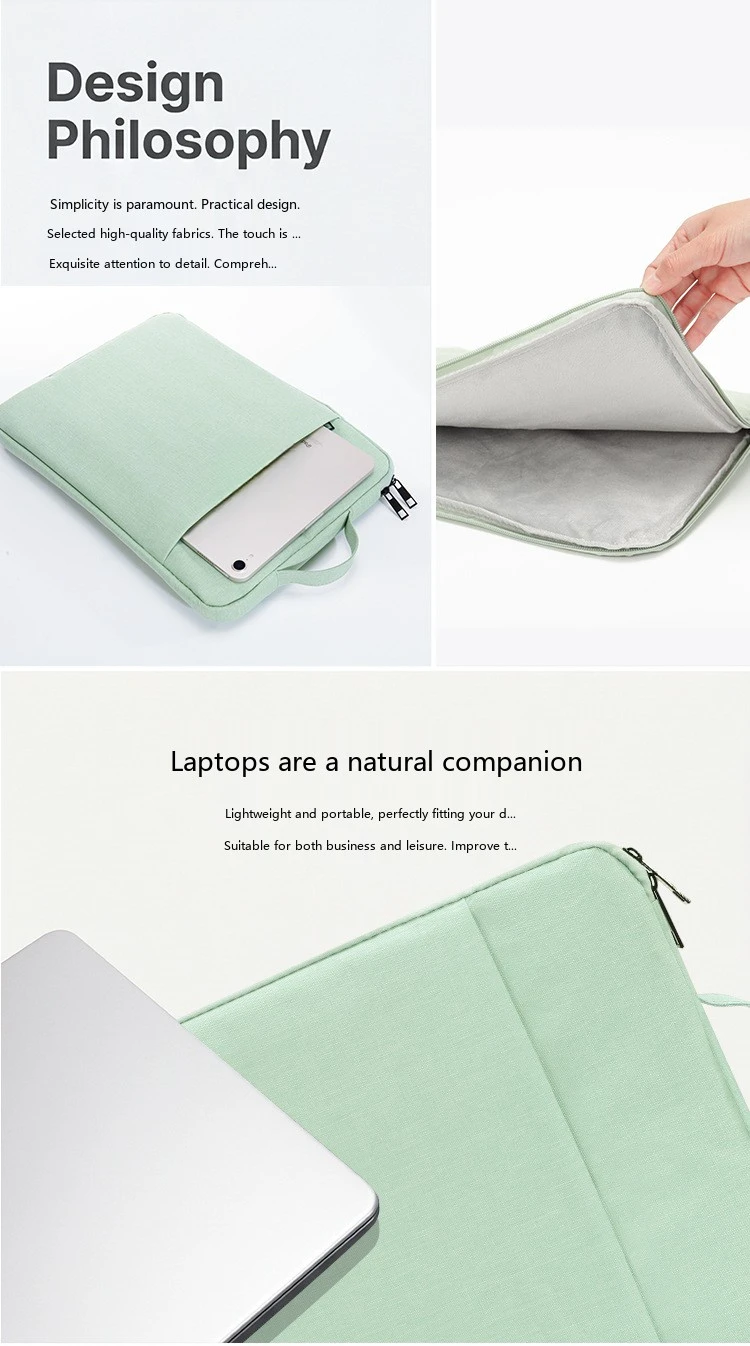 Multi-Size Oxford Tablet-Hülle 11-15,6 Zoll Schutztasche für iPad mit Plüschfutter – Detail 7