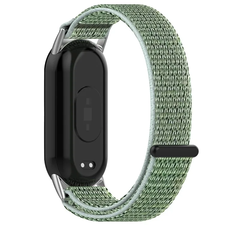 

For Xiaomi Smart Band 9 NFC / 9 / 8 NFC / 8 Nylon Wrist Strap Bracelet Band with Magic Tape - Green